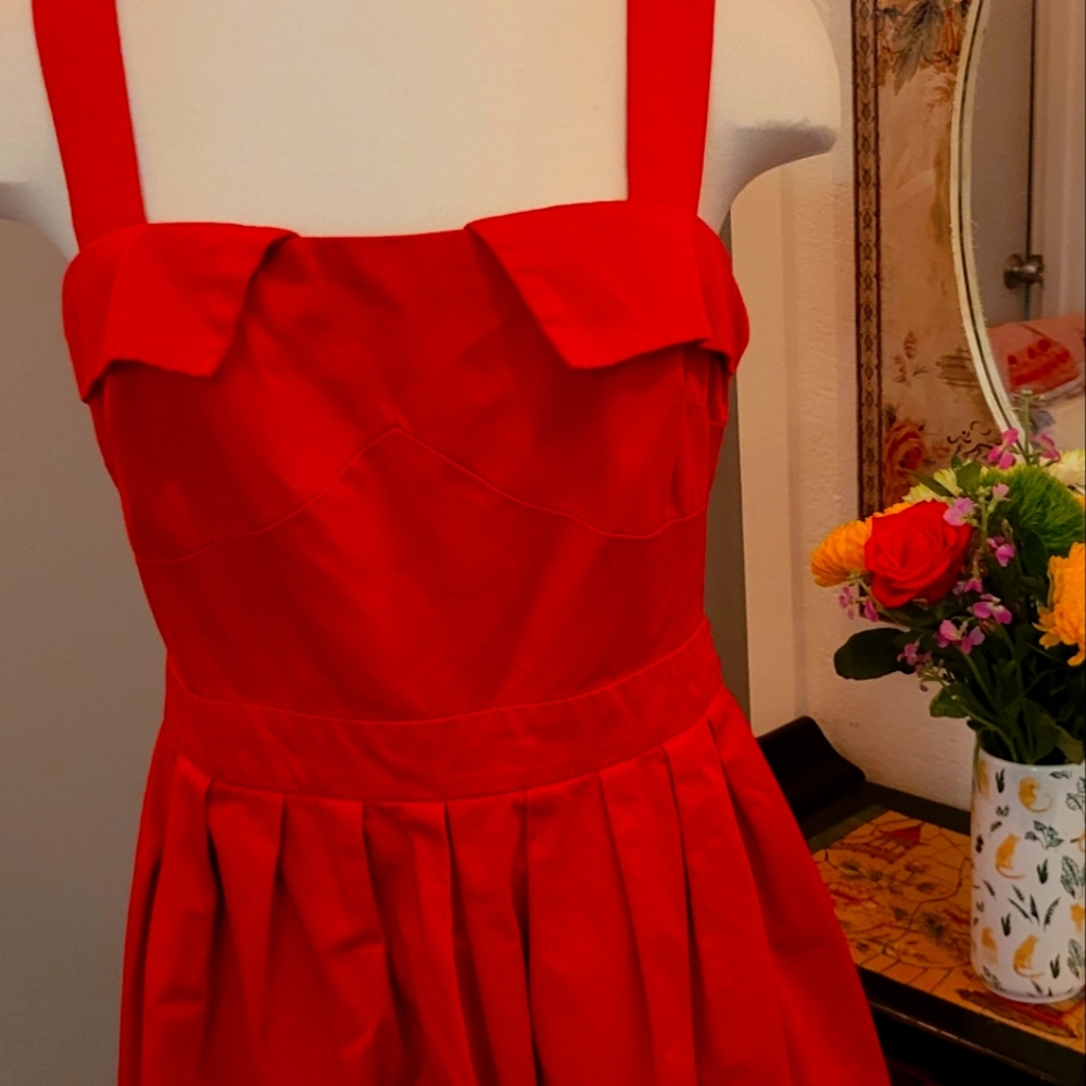 Asks red vintage looking dress size 40